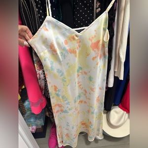 Long silk slip dress